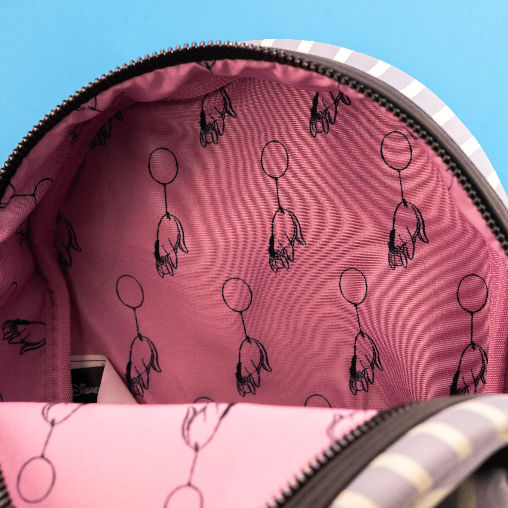 Loungefly x Disney Winnie the Pooh Eeyore Striped Balloon Mini Backpack - Image 7