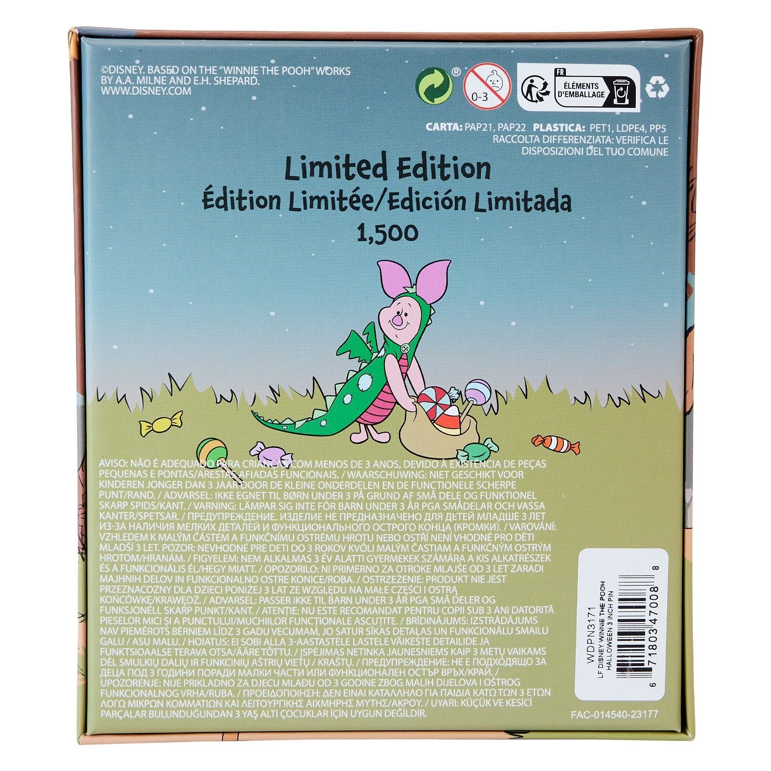 Loungefly x Disney Winnie The Pooh Ltd Ed Halloween 3 Inch Sliding Pin - Image 5
