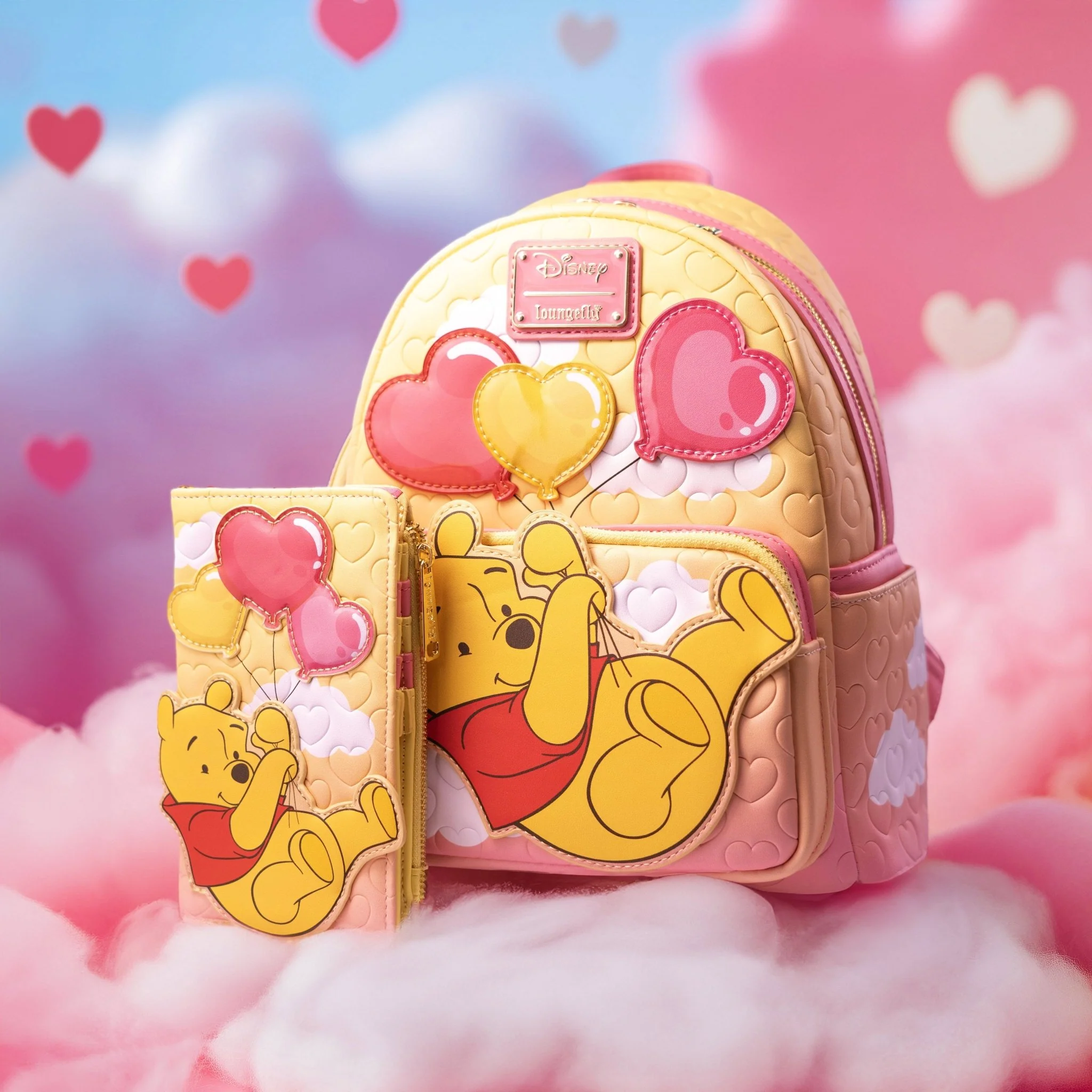 Loungefly x Disney Winnie the Pooh Heart Balloons Mini Backpack - Image 6