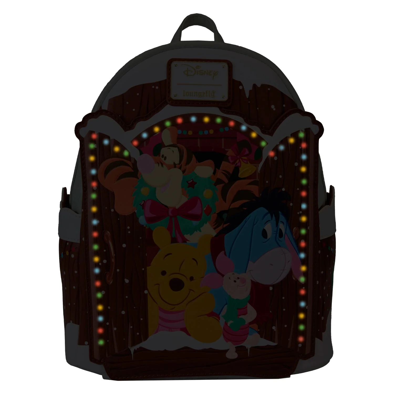 Loungefly x Disney Winnie the Pooh Holiday Scene Pooh And Friends Mini Backpack - Image 2