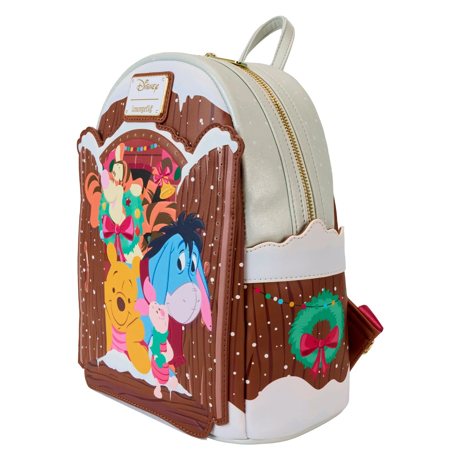 Loungefly x Disney Winnie the Pooh Holiday Scene Pooh And Friends Mini Backpack - Image 3