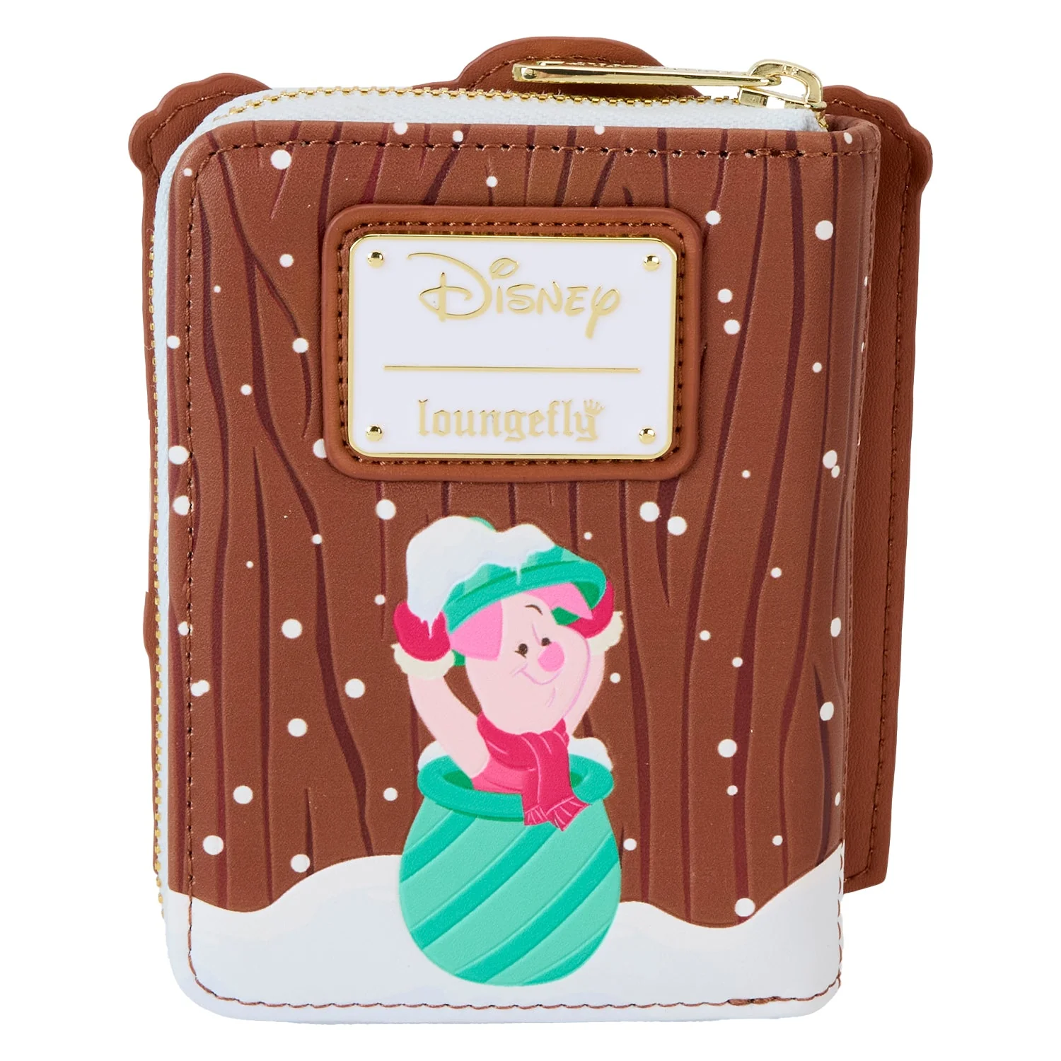 Loungefly x Disney Winnie the Pooh Holiday Scene Pooh And Friends Zip Around Wallet - Image 3