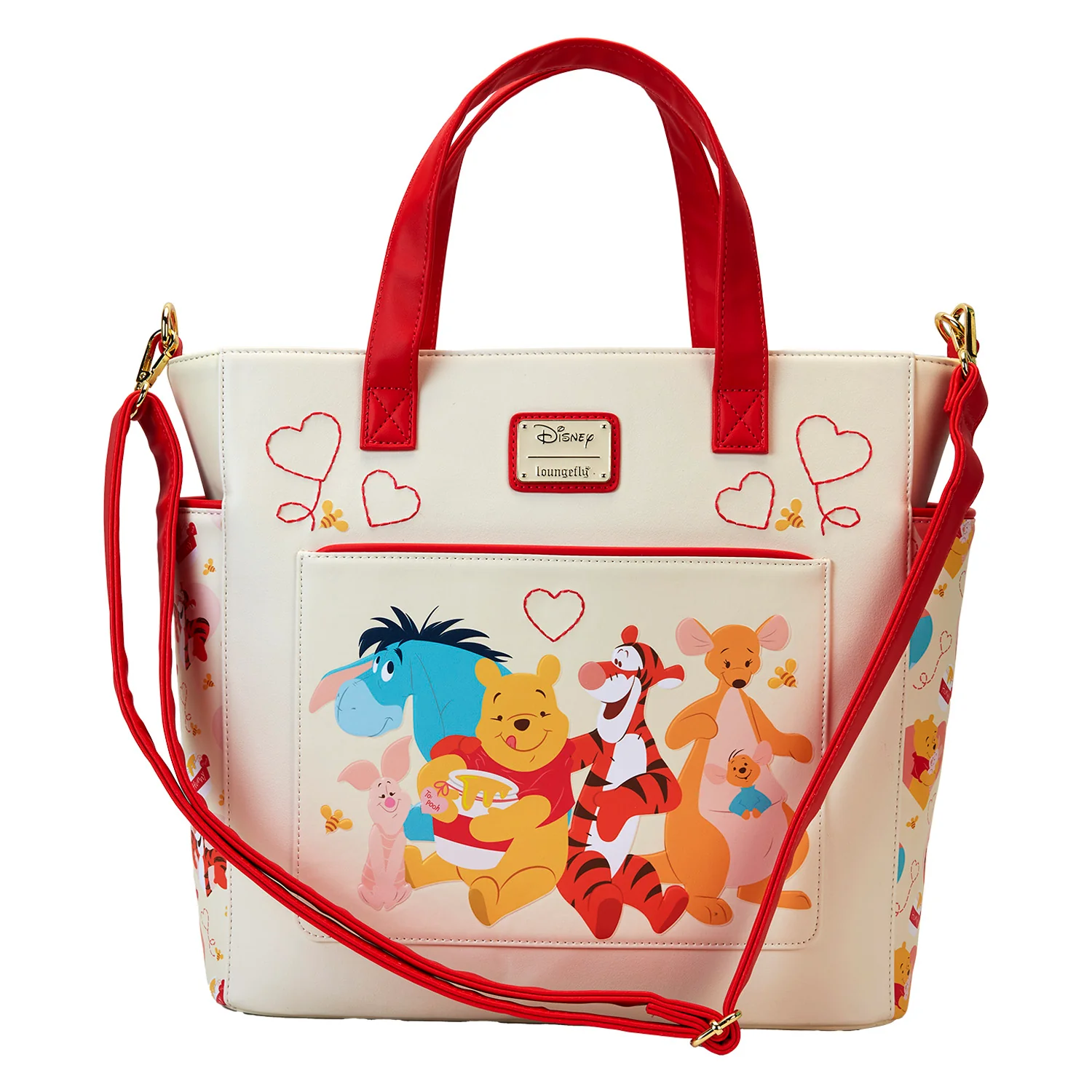 Loungefly x Disney Winnie the Pooh Love Convertible Backpack and Tote Bag - Image 8