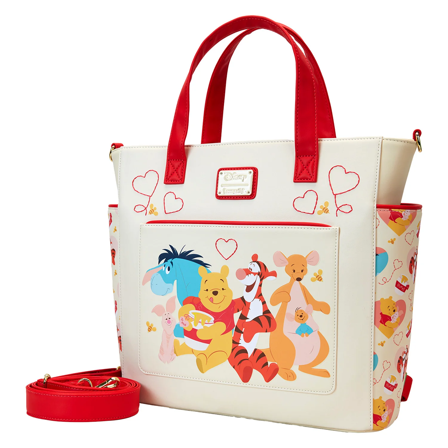 Loungefly x Disney Winnie the Pooh Love Convertible Backpack and Tote Bag - Image 9