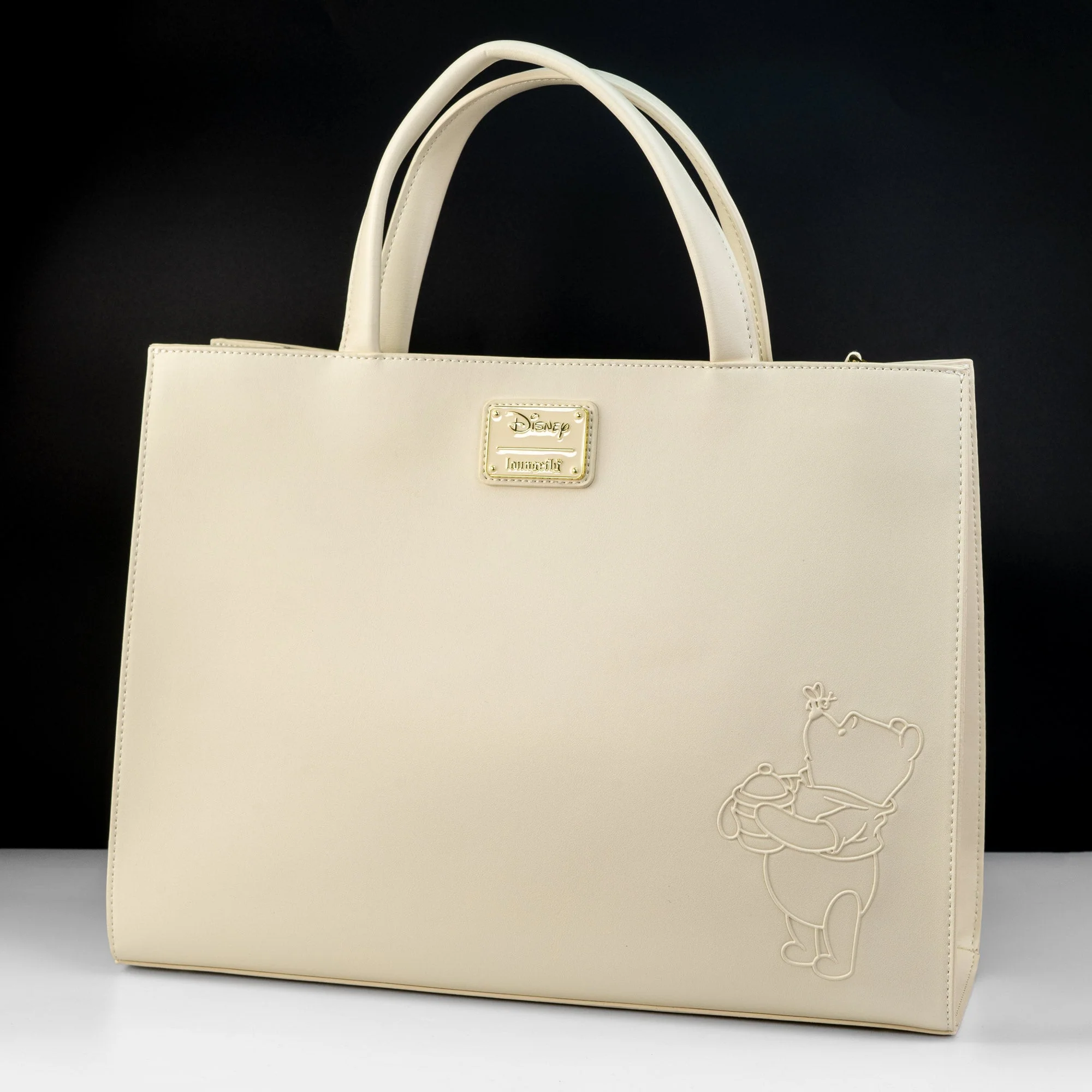 Loungefly x Disney Winnie the Pooh Minimal Cream Crossbody Tote Handbag - Image 4