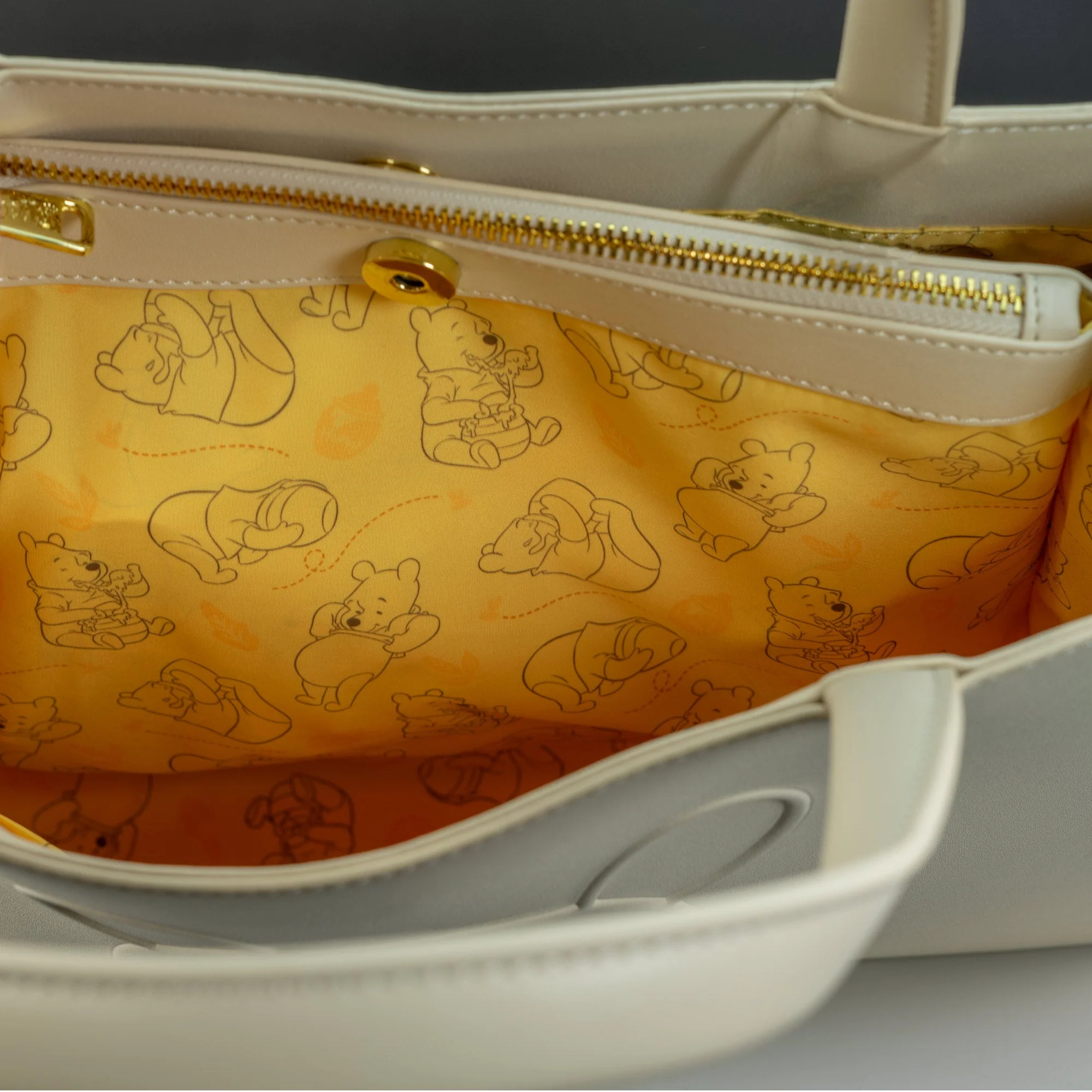 Loungefly x Disney Winnie the Pooh Minimal Cream Crossbody Tote Handbag - Image 7
