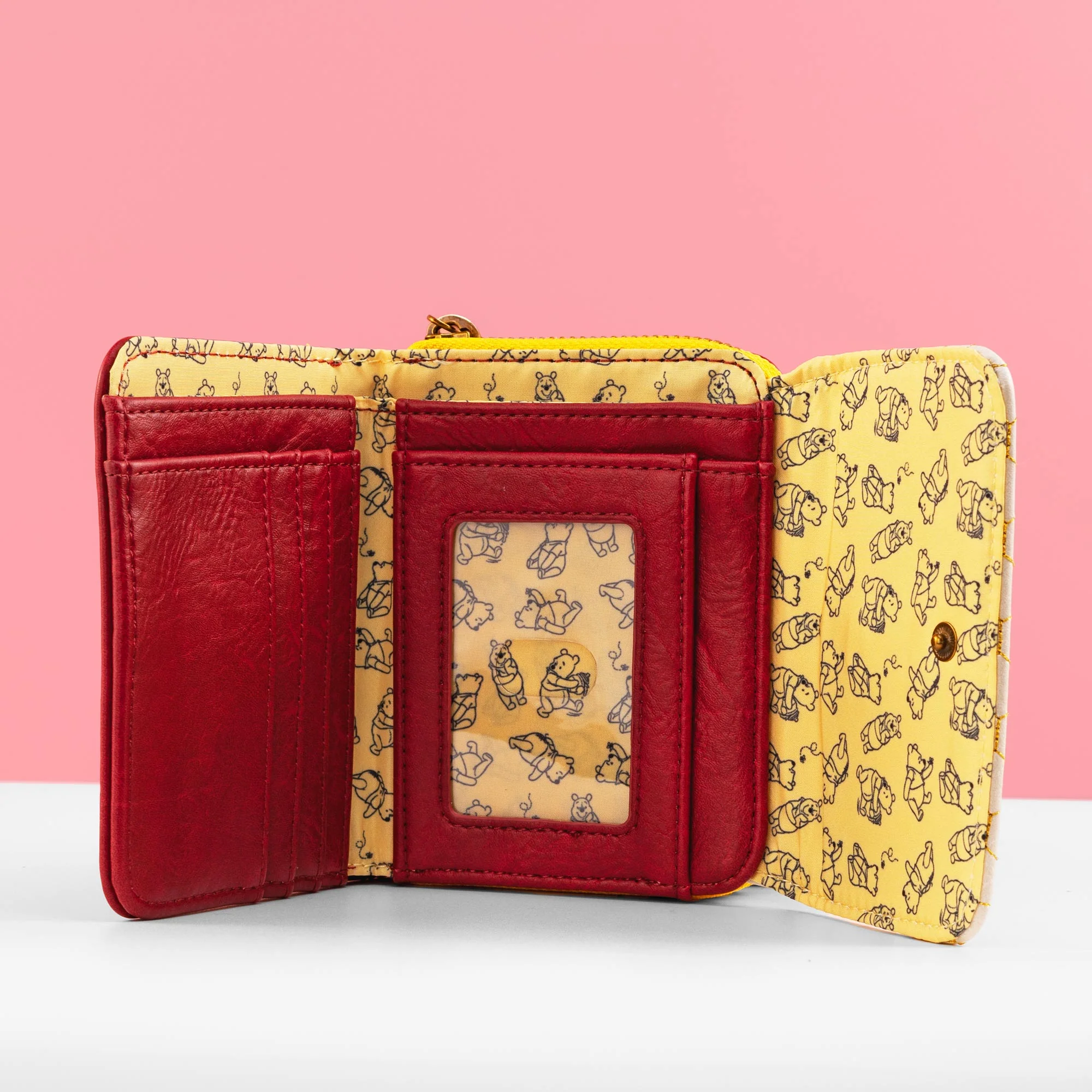 Loungefly x Disney Winnie the Pooh Minimalist Honeycomb Quilted Wallet - Image 3