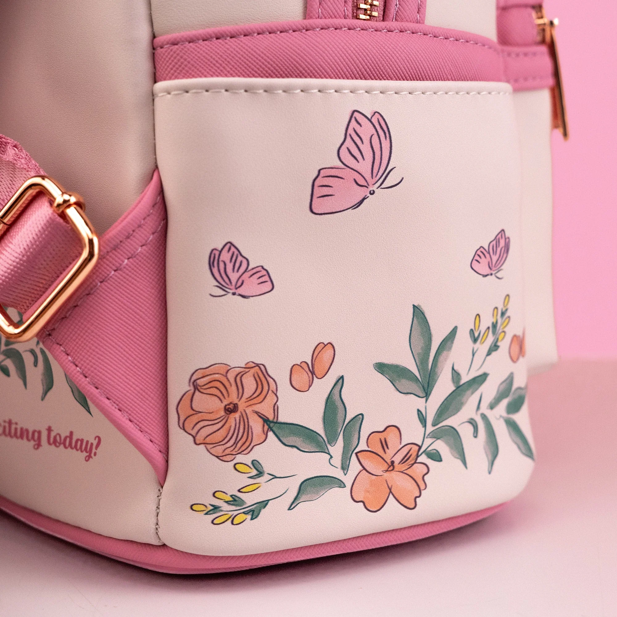 Loungefly x Disney Winnie the Pooh Piglet Floral Mini Backpack - Image 4