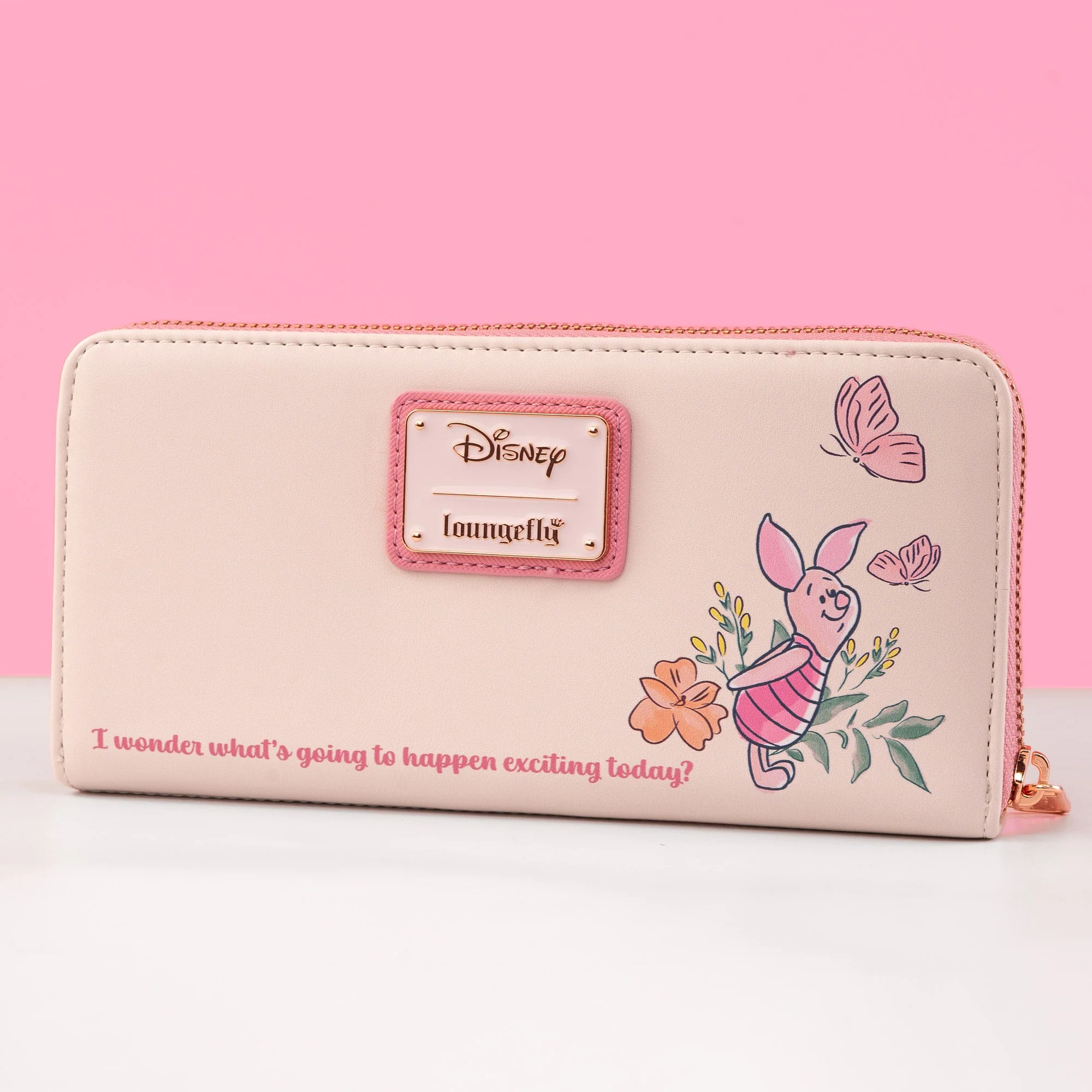 Loungefly x Disney Winnie the Pooh Piglet Floral Zip Around Purse - Image 2