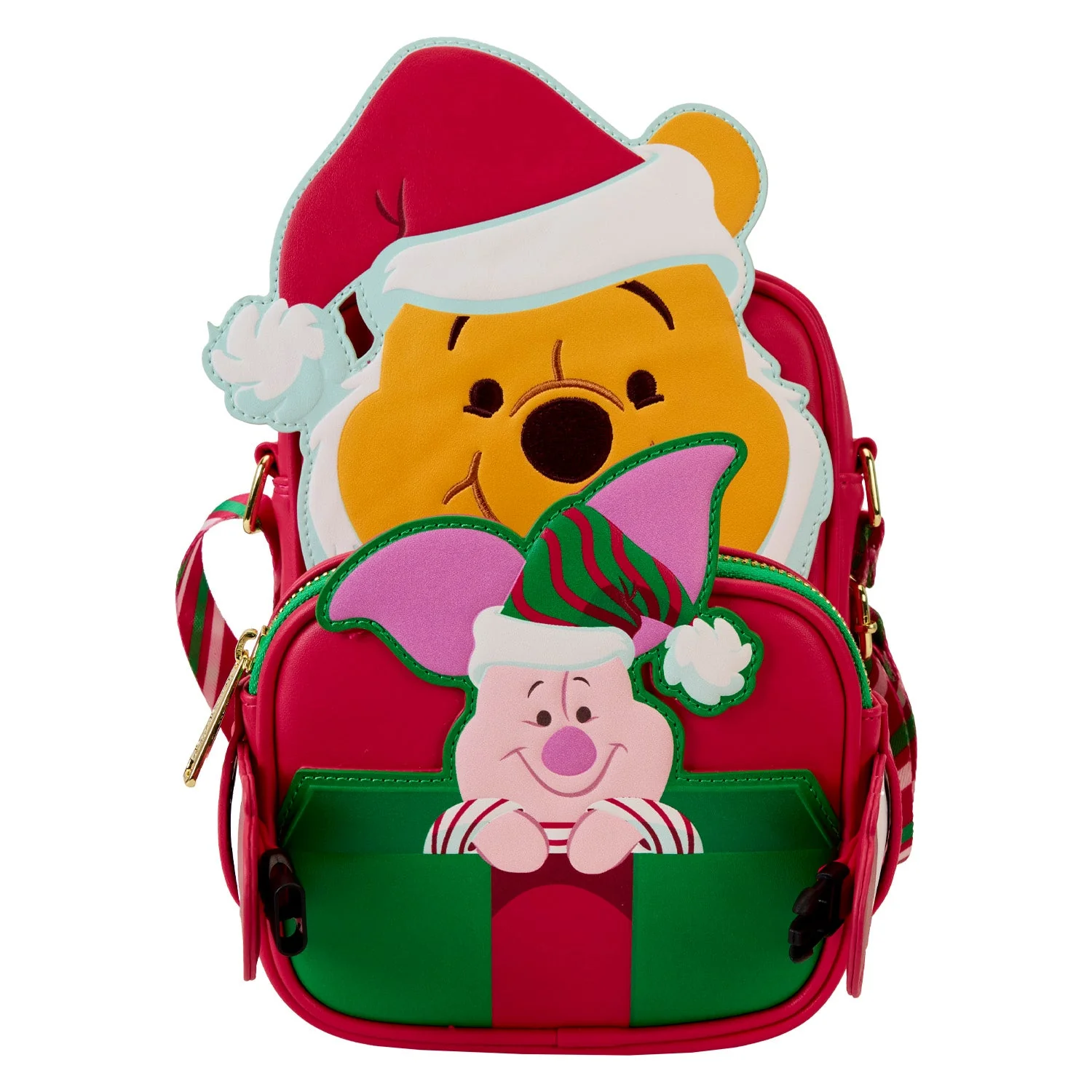 Loungefly x Disney Winnie the Pooh Santa Pooh Crossbuddies Bag - Image 2