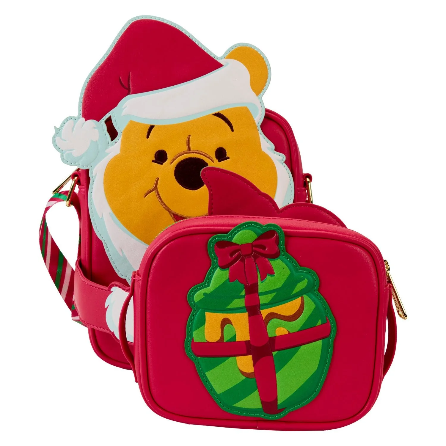 Loungefly x Disney Winnie the Pooh Santa Pooh Crossbuddies Bag - Image 3