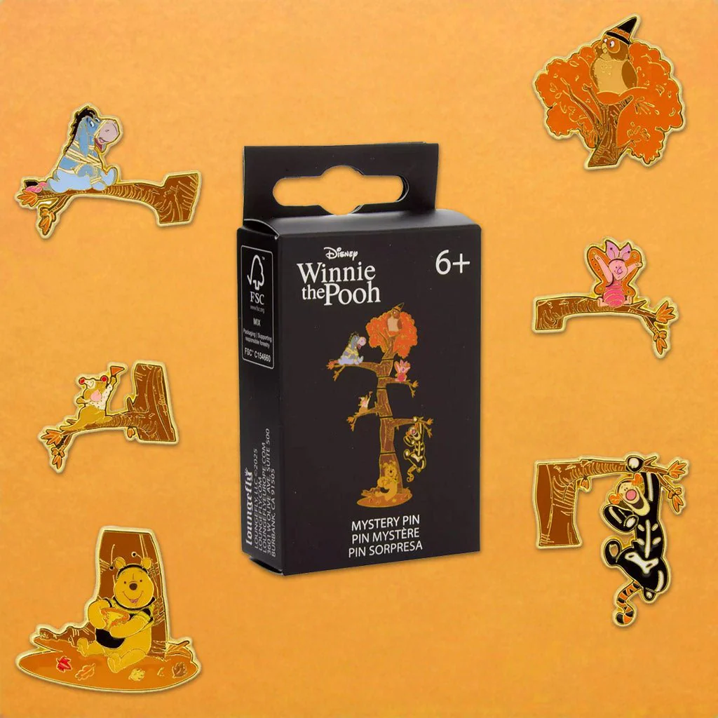 Loungefly x Disney Winnie the Pooh Spooky Tree Puzzle Blind Box Mystery Pin