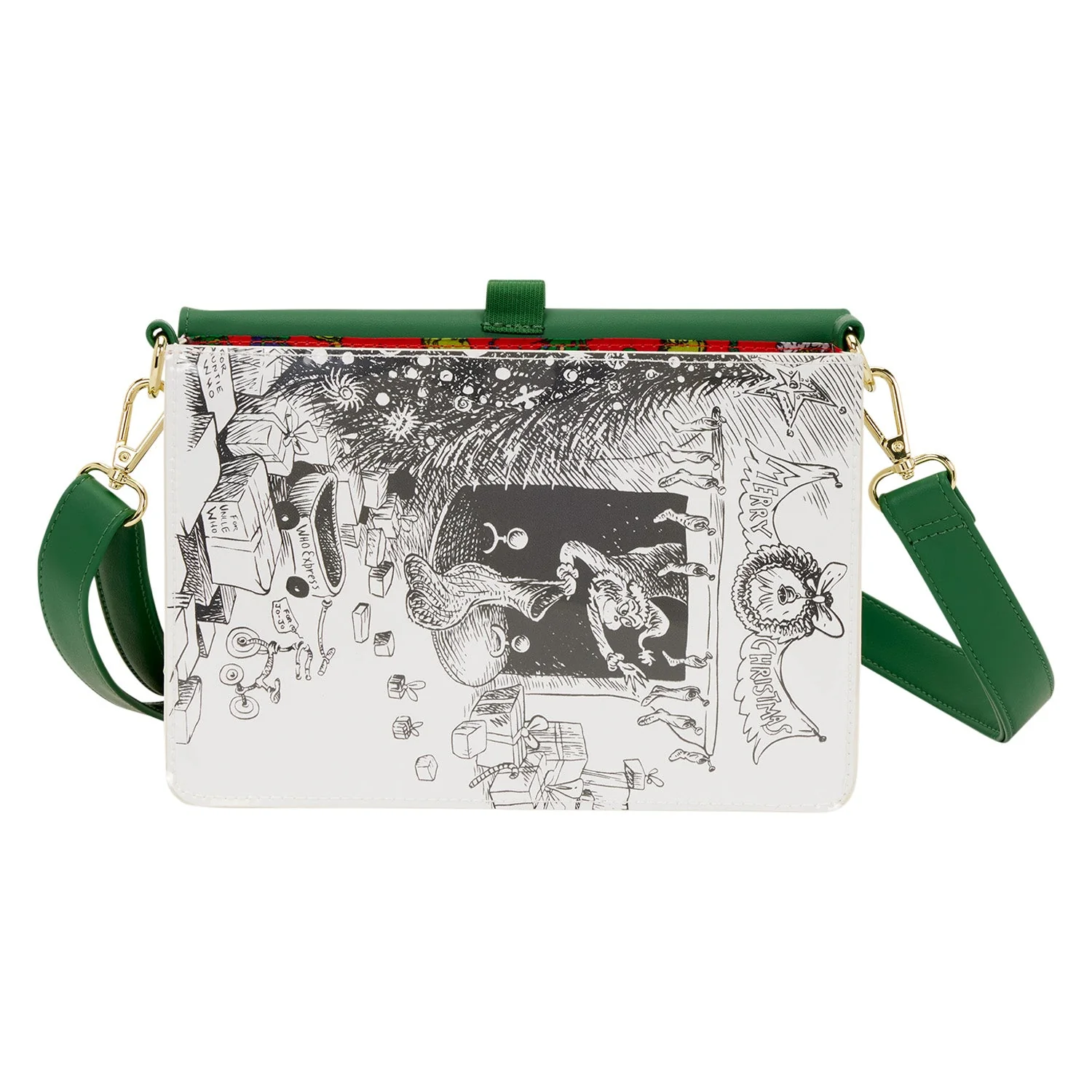 Loungefly x Dr. Seuss The Grinch Book Crossbody Bag - Image 3