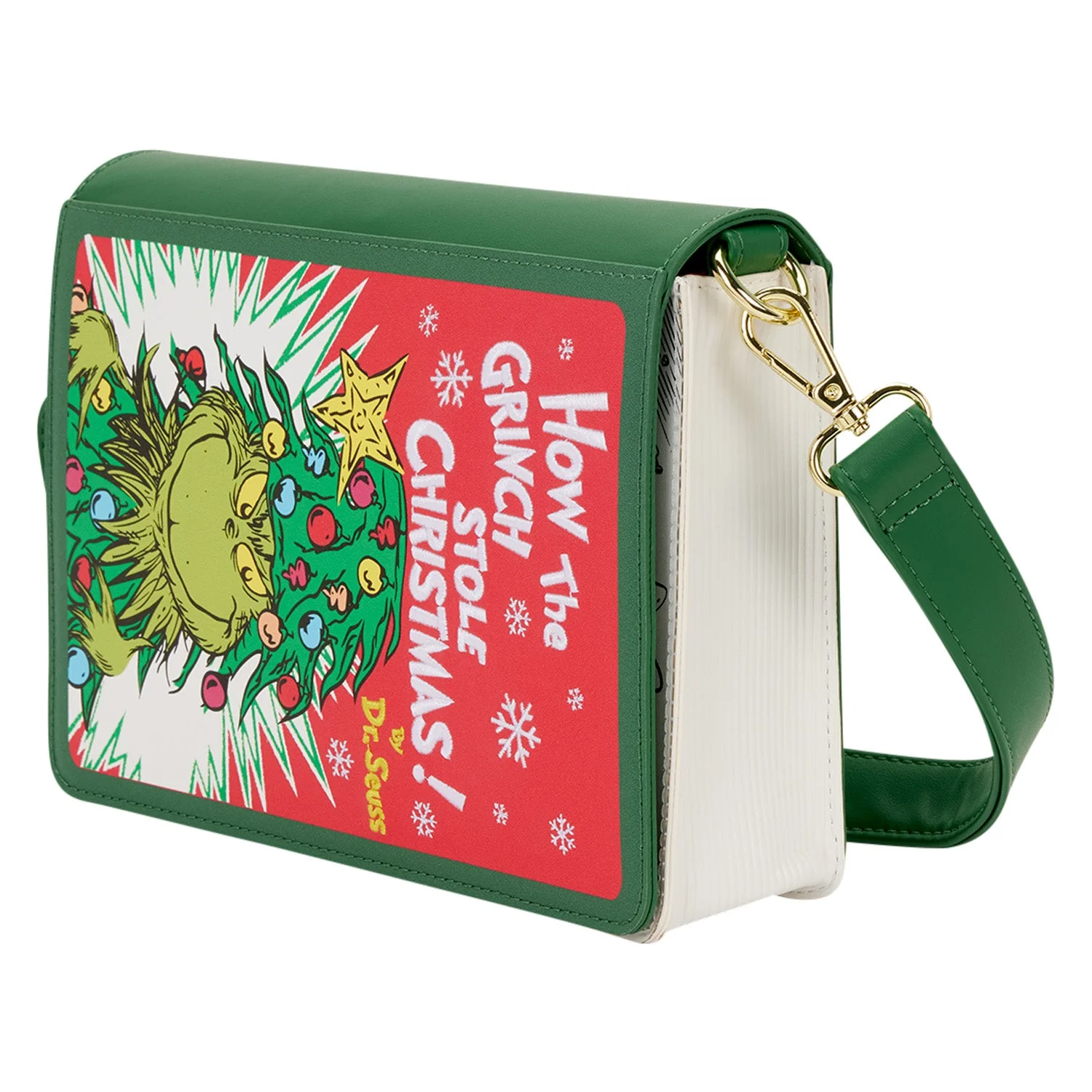 Loungefly x Dr. Seuss The Grinch Book Crossbody Bag - Image 4