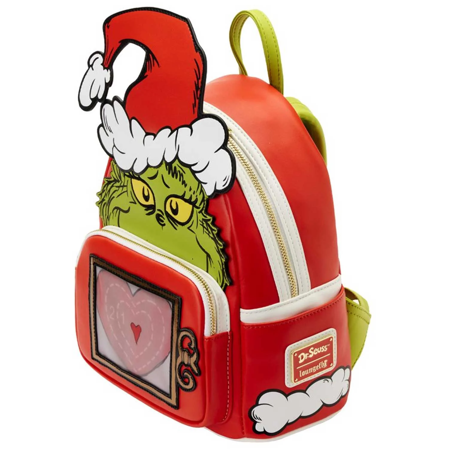 Loungefly x Dr Seuss The Grinch Santa Lenticular Mini Backpack - Image 3