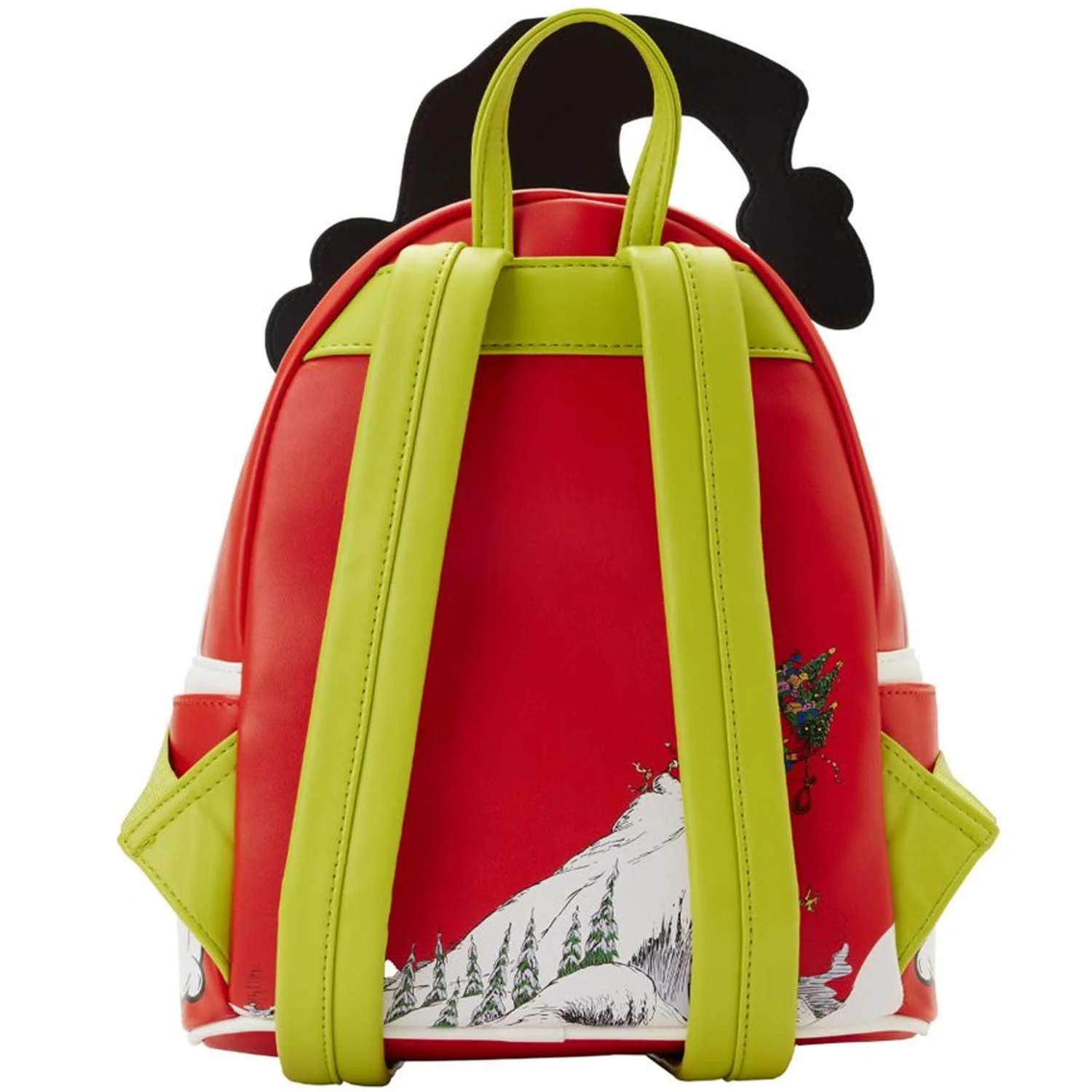 Loungefly x Dr Seuss The Grinch Santa Lenticular Mini Backpack - Image 4