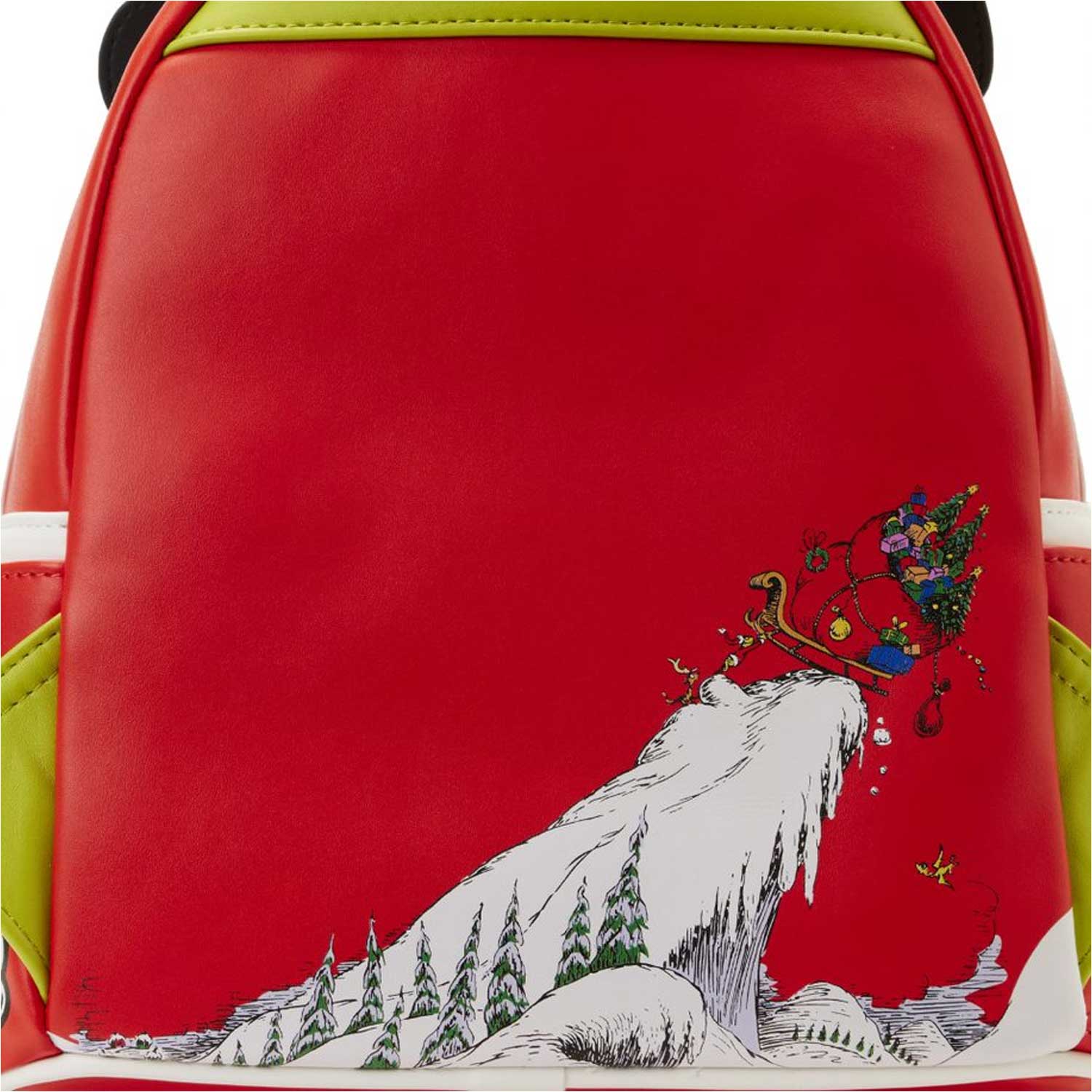 Loungefly x Dr Seuss The Grinch Santa Lenticular Mini Backpack - Image 5
