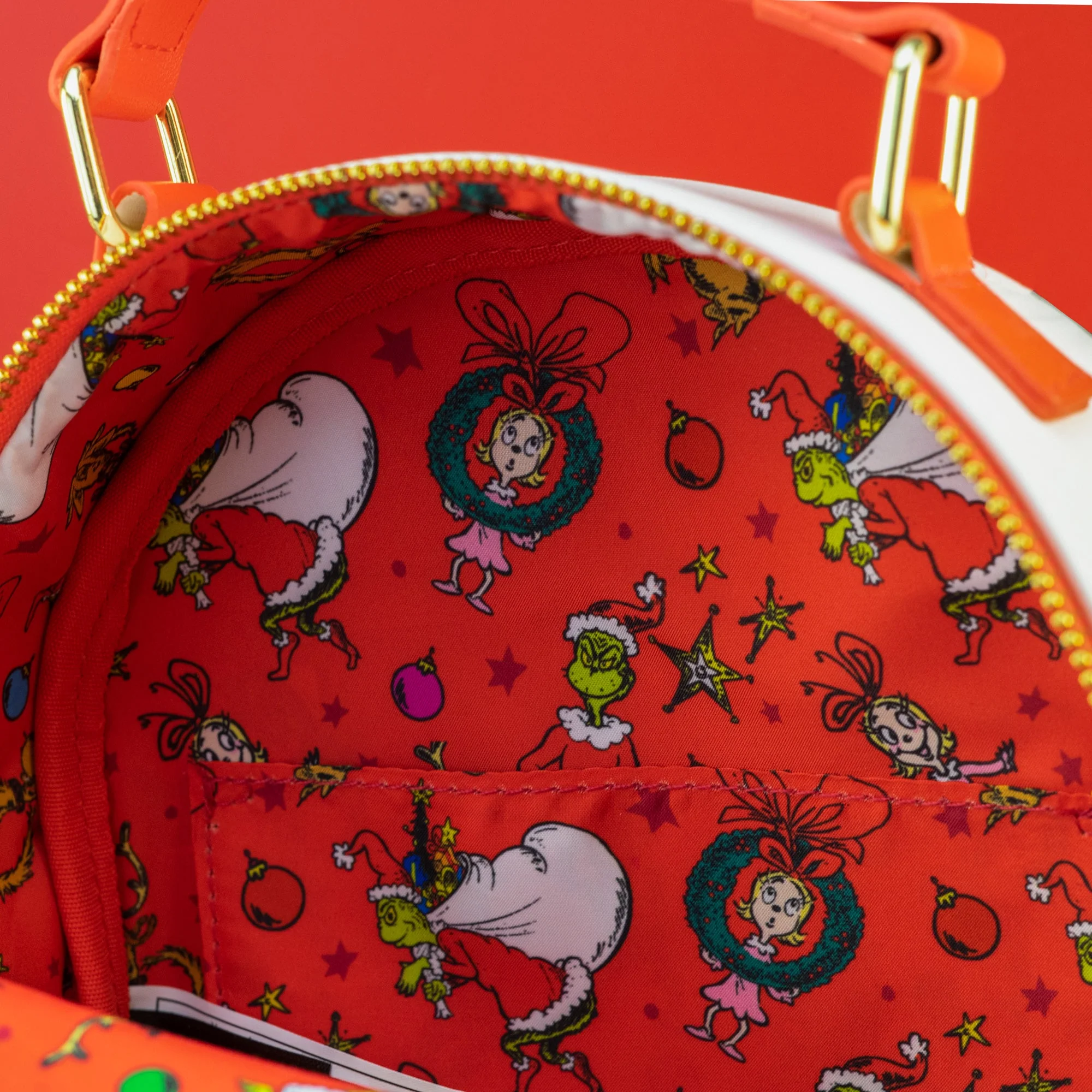 Loungefly x Dr. Seuss The Grinch Chimney Thief Mini Backpack - Image 5