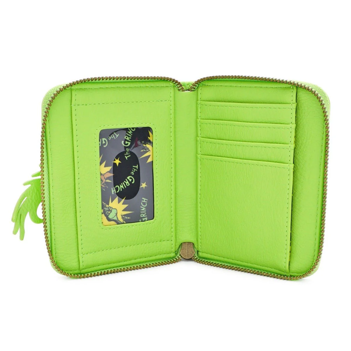 Loungefly X Dr. Seuss The Grinch Cosplay Zip Around Purse - Image 4