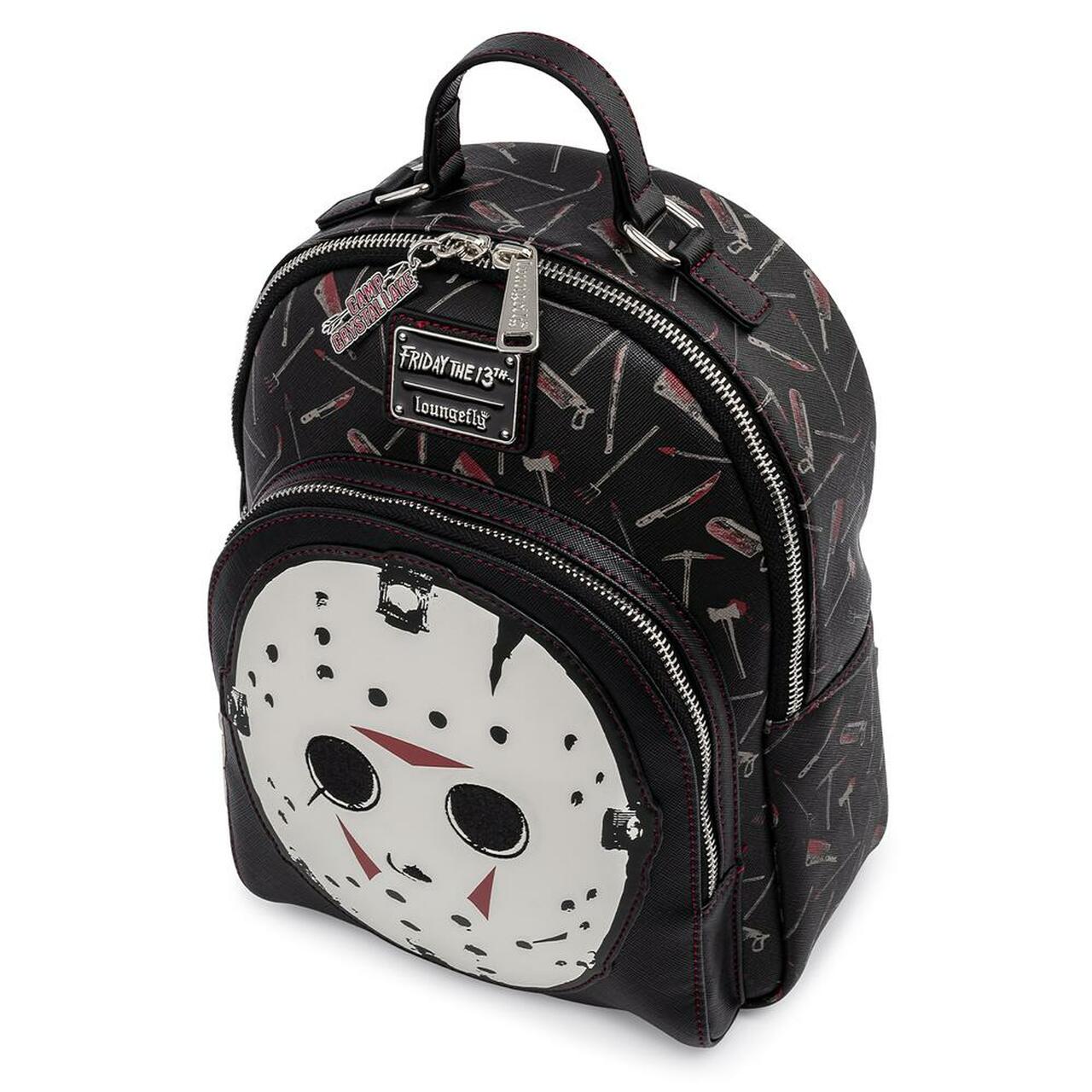 Loungefly x Friday the 13th Jason Mask Mini Backpack - Image 3
