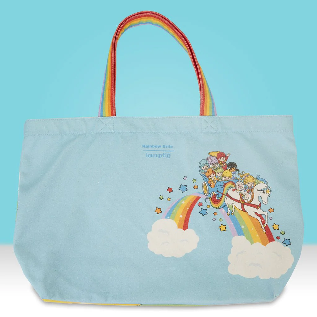 Loungefly x Hallmark Rainbow Brite Gang Rainbow Handle Canvas Tote Bag - Image 3