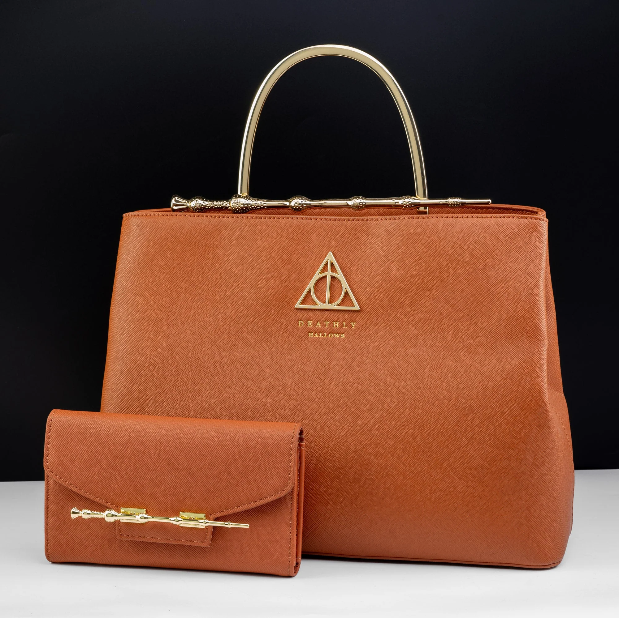 Loungefly x Harry Potter Cognac Saffiano Elder Wand Wallet - Image 5