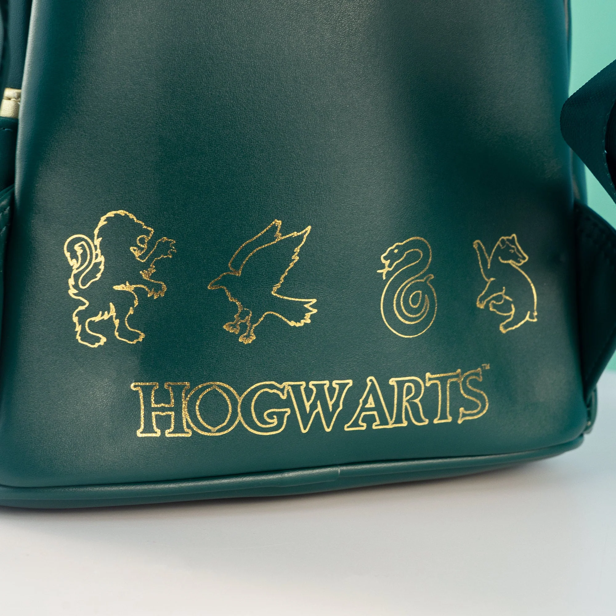 Loungefly x Harry Potter Golden Hogwarts Castle Mini Backpack - Image 5