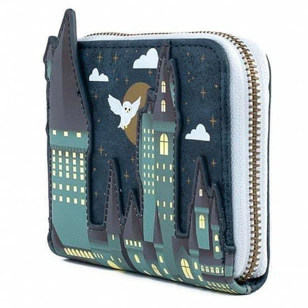Loungefly x Harry Potter Hogwarts Castle Scene Zip Around Purse - Image 2