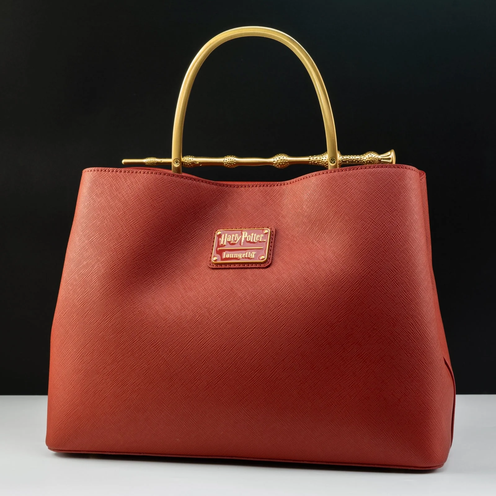Loungefly x Harry Potter House Gryffindor Red Saffiano Elder Wand Crossbody Handbag - Image 7