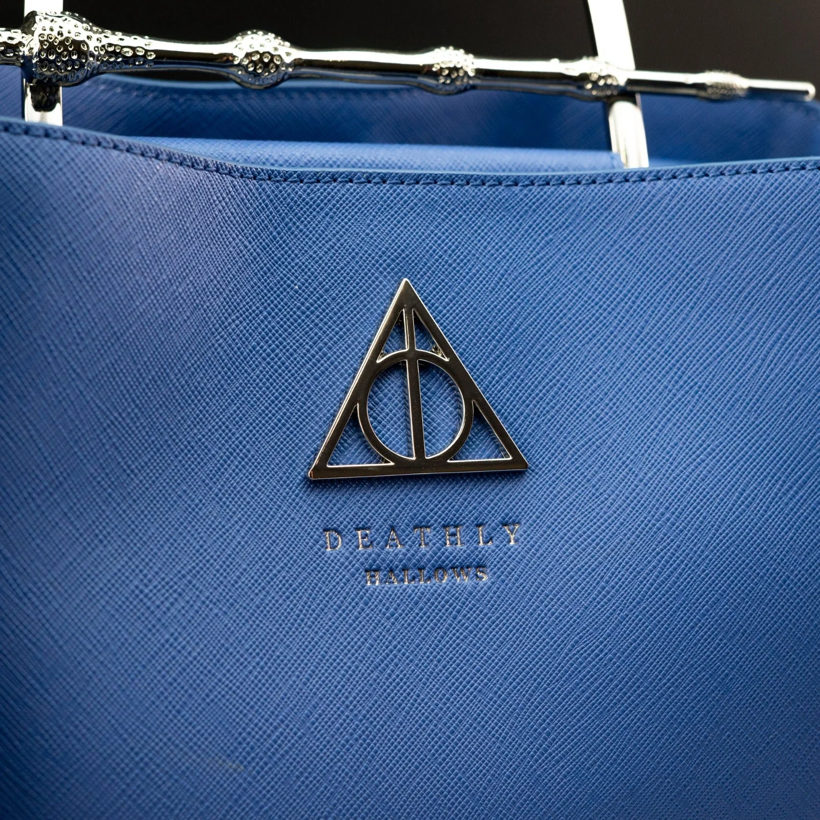 Loungefly x Harry Potter House Ravenclaw Blue Saffiano Elder Wand Crossbody Handbag - Image 3