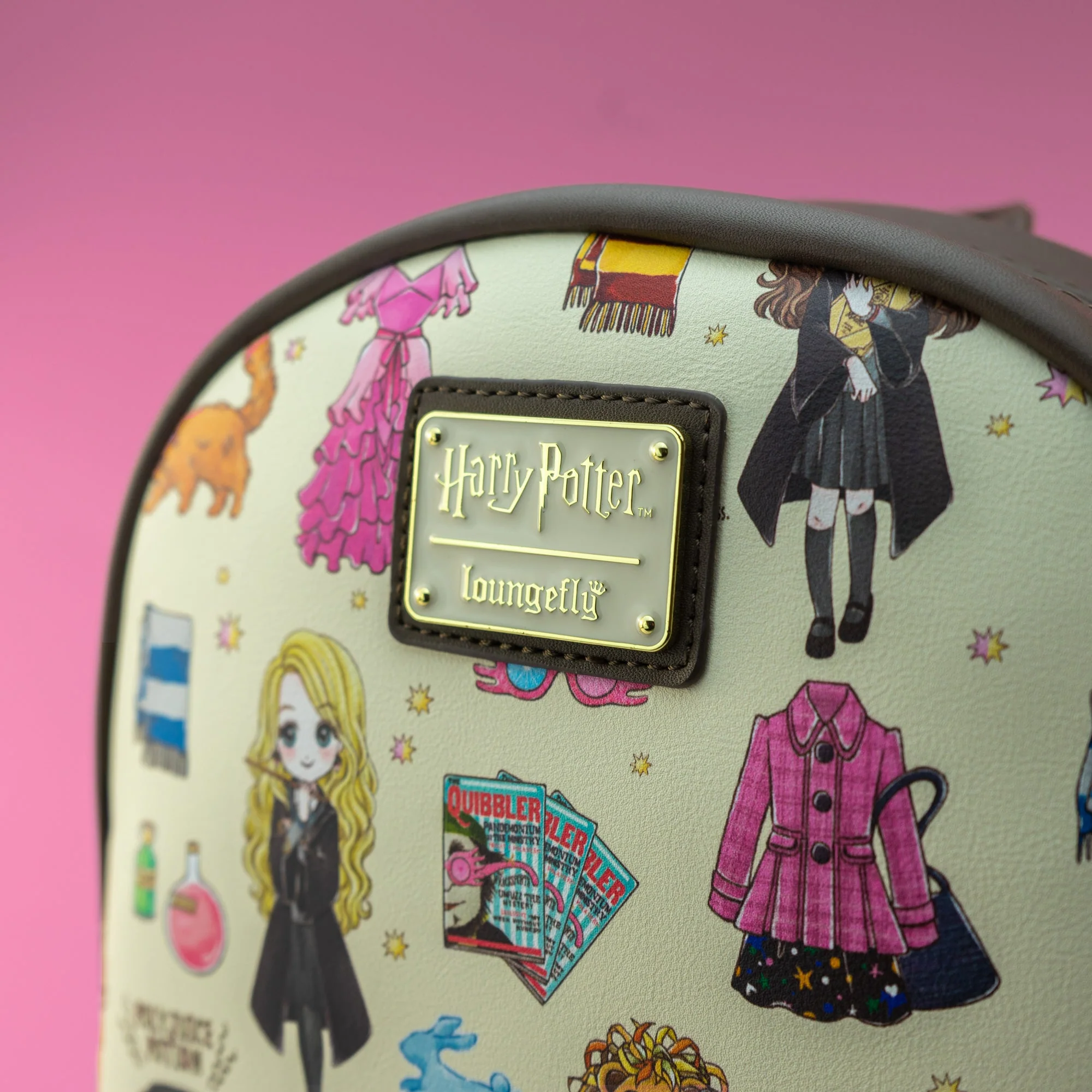 Loungefly x Harry Potter Luna and Hermione AOP Mini Backpack - Image 2