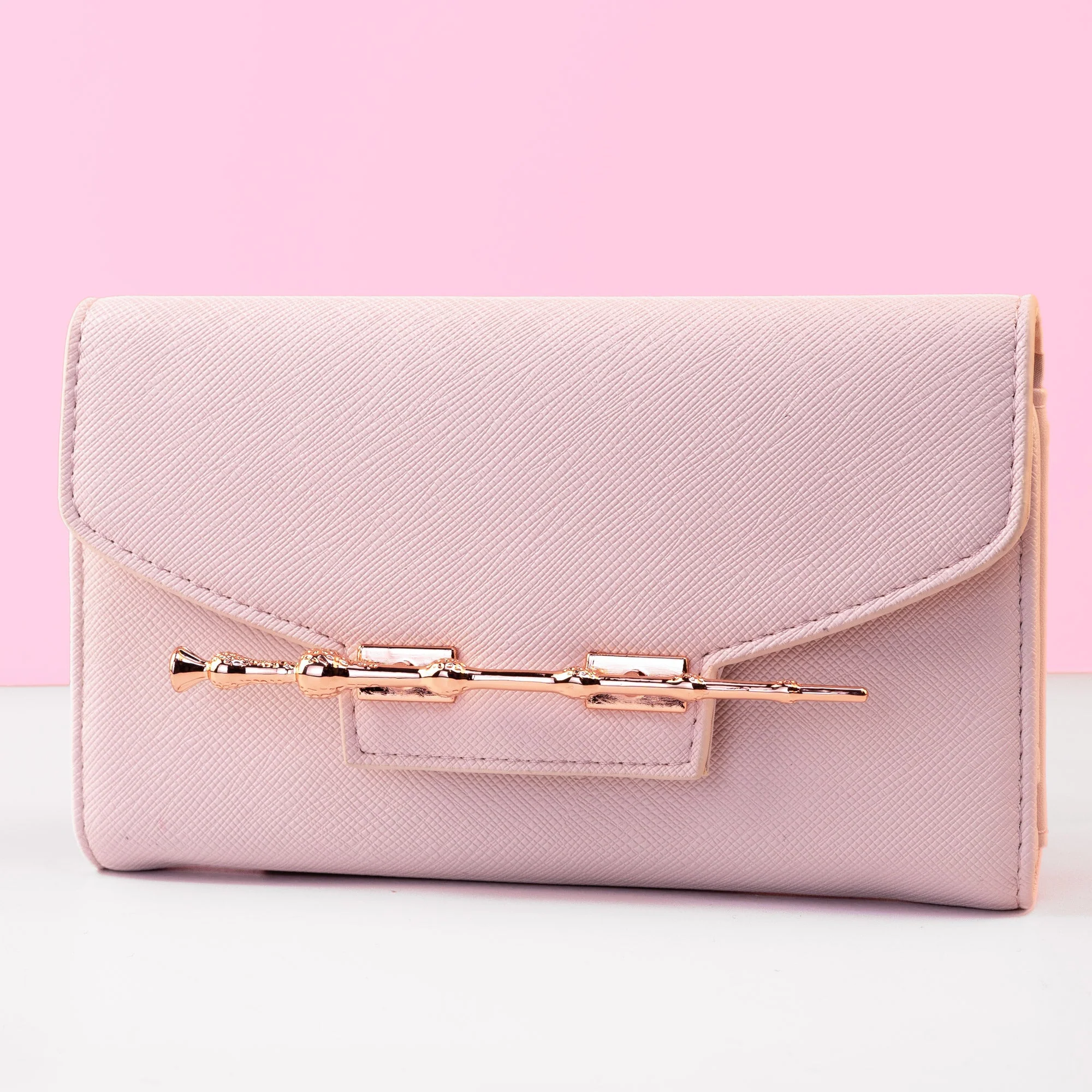Loungefly x Harry Potter Pink Saffiano Elder Wand Wallet