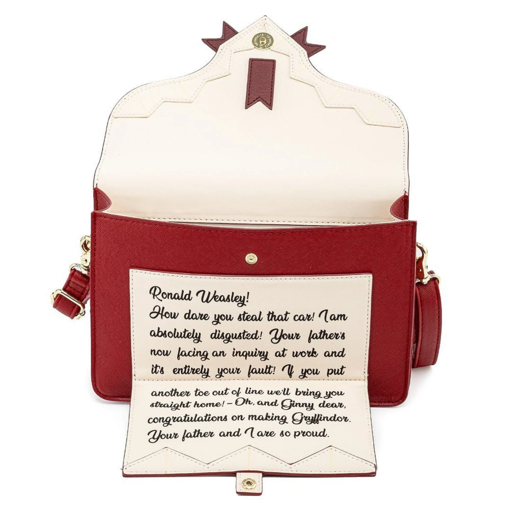 Loungefly x Harry Potter Ron Weasley Howler Mail Handbag - Image 2