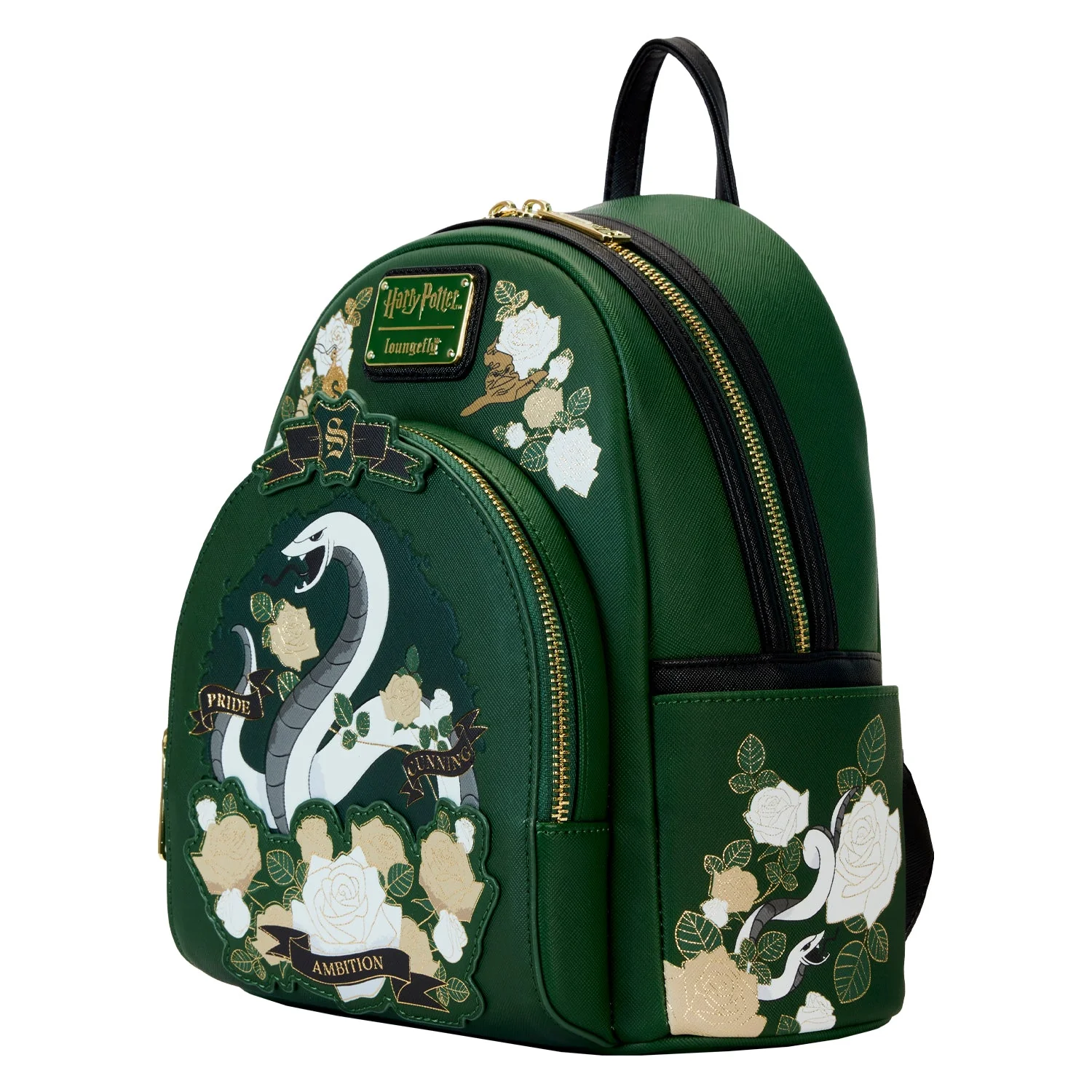 Loungefly x Harry Potter Slytherin House Tattoo Mini Backpack - Image 2