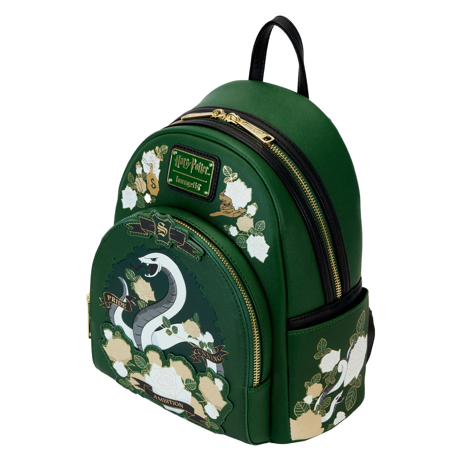 Loungefly x Harry Potter Slytherin House Tattoo Mini Backpack - Image 3