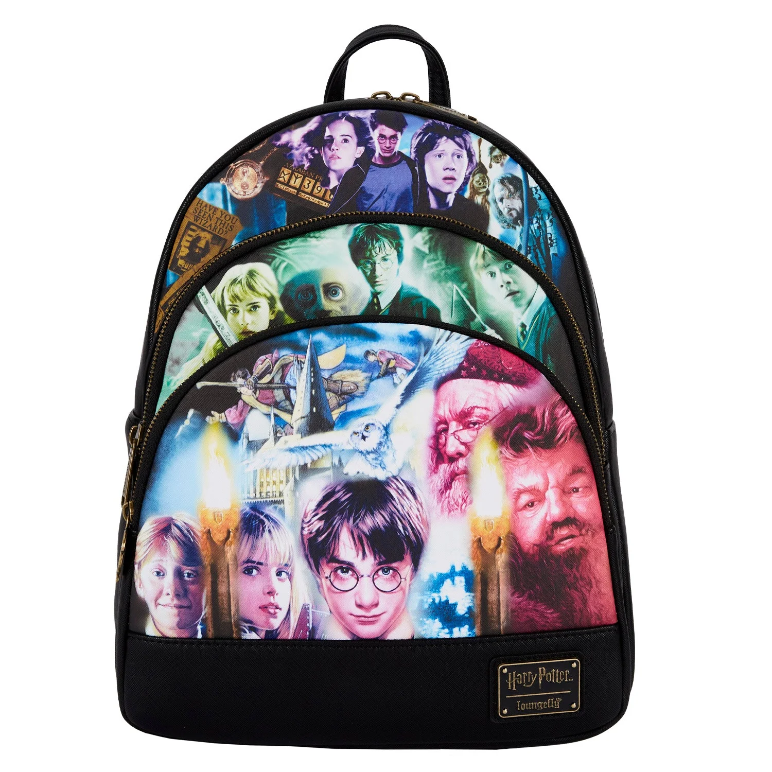 Loungefly x Harry Potter Trilogy Triple Pocket Mini Backpack