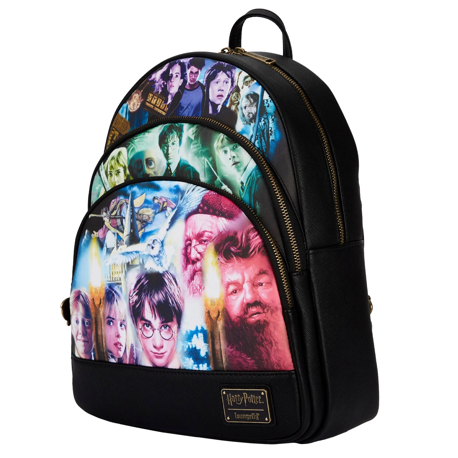 Loungefly x Harry Potter Trilogy Triple Pocket Mini Backpack - Image 2