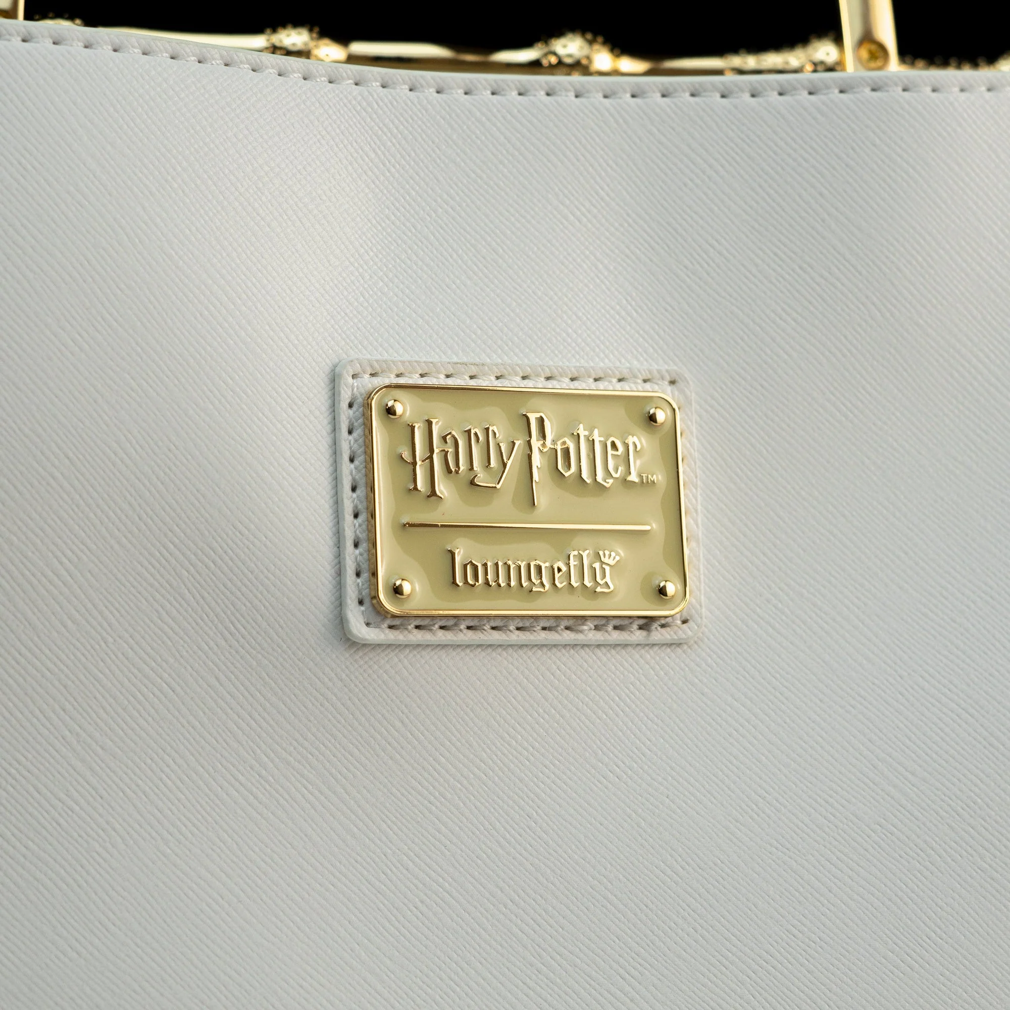 Loungefly x Harry Potter White Saffiano Elder Wand Crossbody Handbag - Image 4