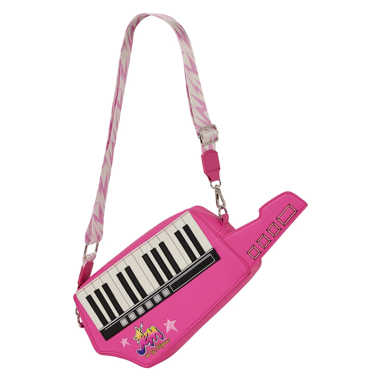 Loungefly x Hasbro Jem and the Holograms Figural Keytar Crossbody Bag - Image 2