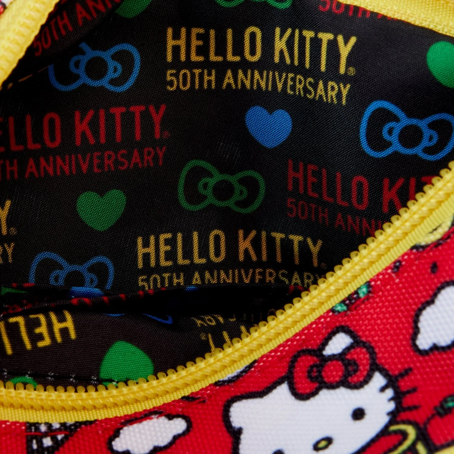 Loungefly x Sanrio Hello Kitty 50th Anniversary Classic AOP Wristlet Wallet - Image 5