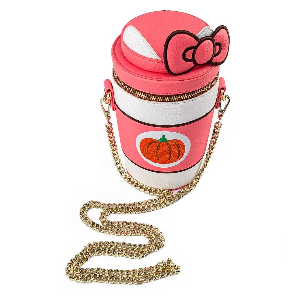 Loungefly x Hello Kitty Pumpkin Spice Latte Cup Crossbody Bag - Image 5