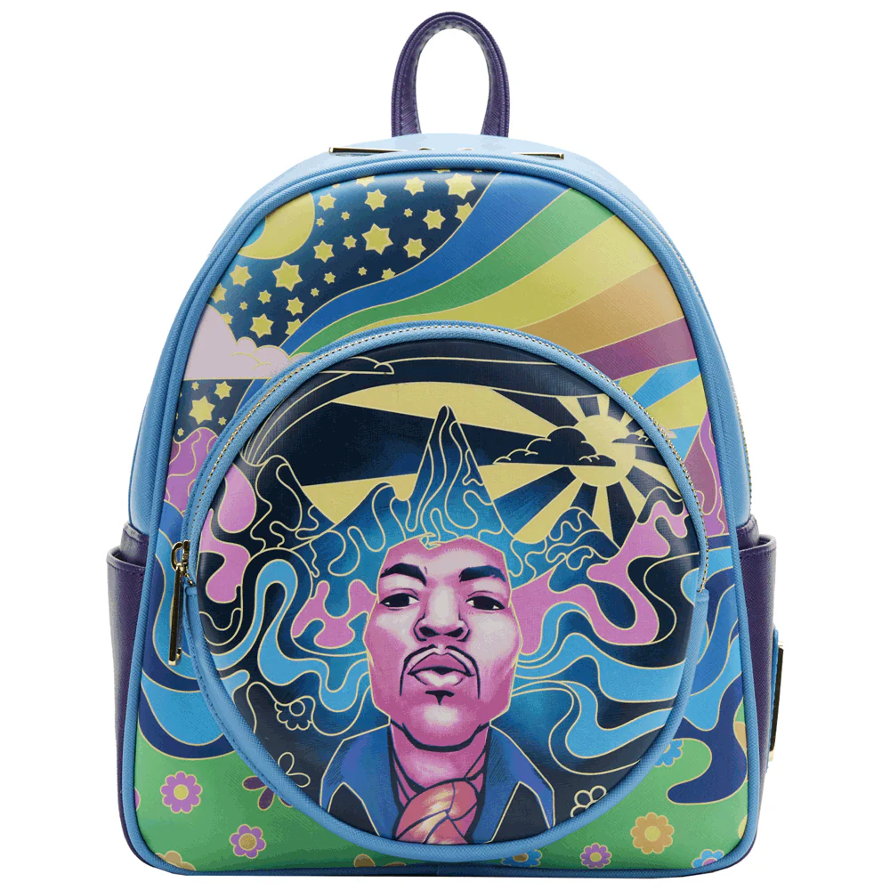 Loungefly x Jimi Hendrix Psychedelic Landscape Mini Backpack - Image 2