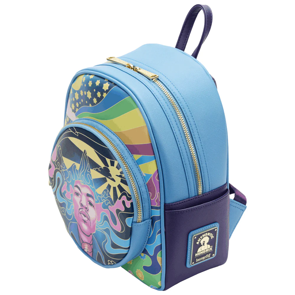 Loungefly x Jimi Hendrix Psychedelic Landscape Mini Backpack - Image 4