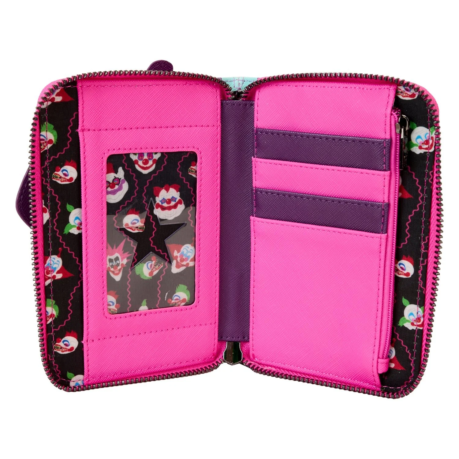 Loungefly x Killer Klowns Jumbo Cosplay Zip Around Wallet - Image 5