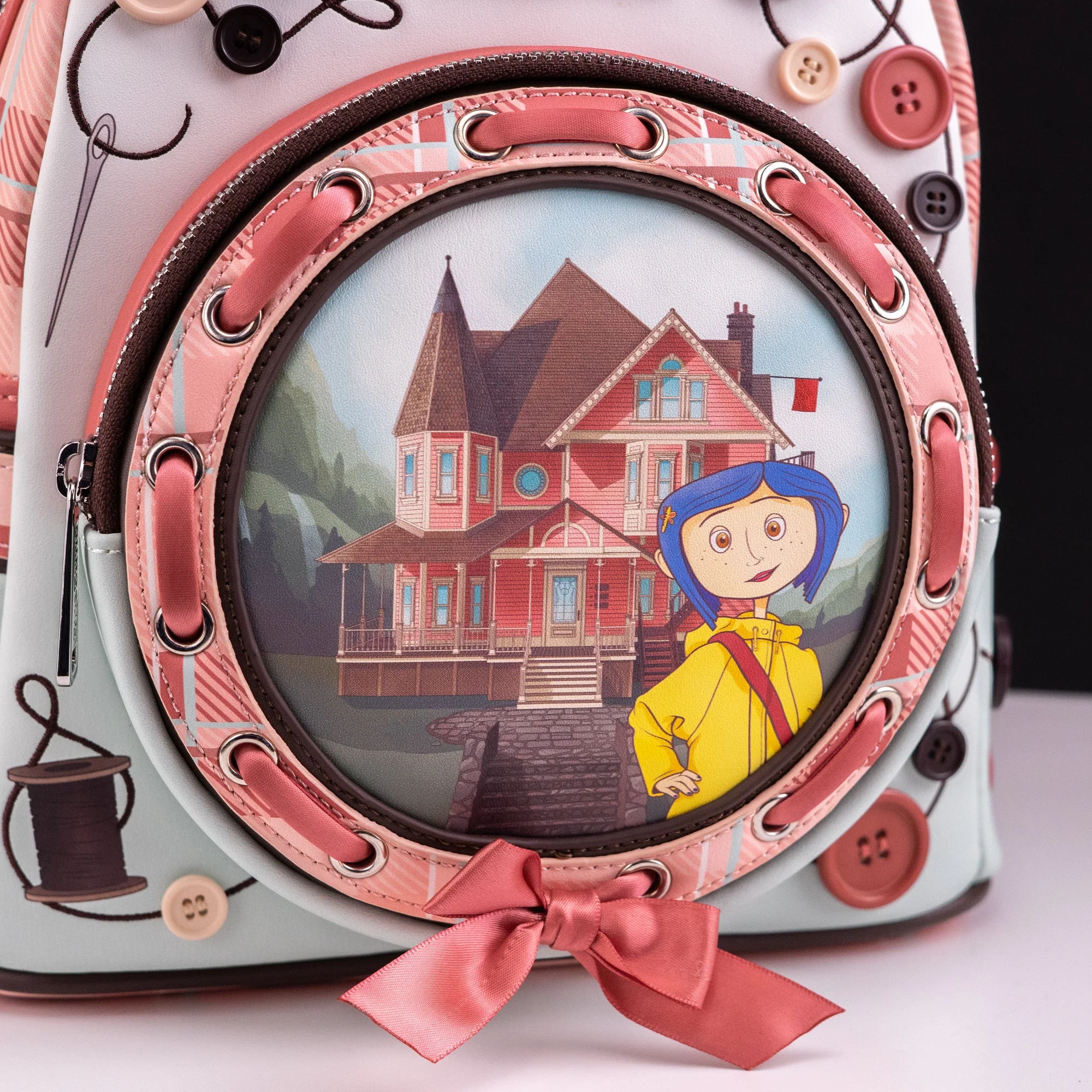 Loungefly x Laika Coraline Pink Palace Mini Backpack - Image 4