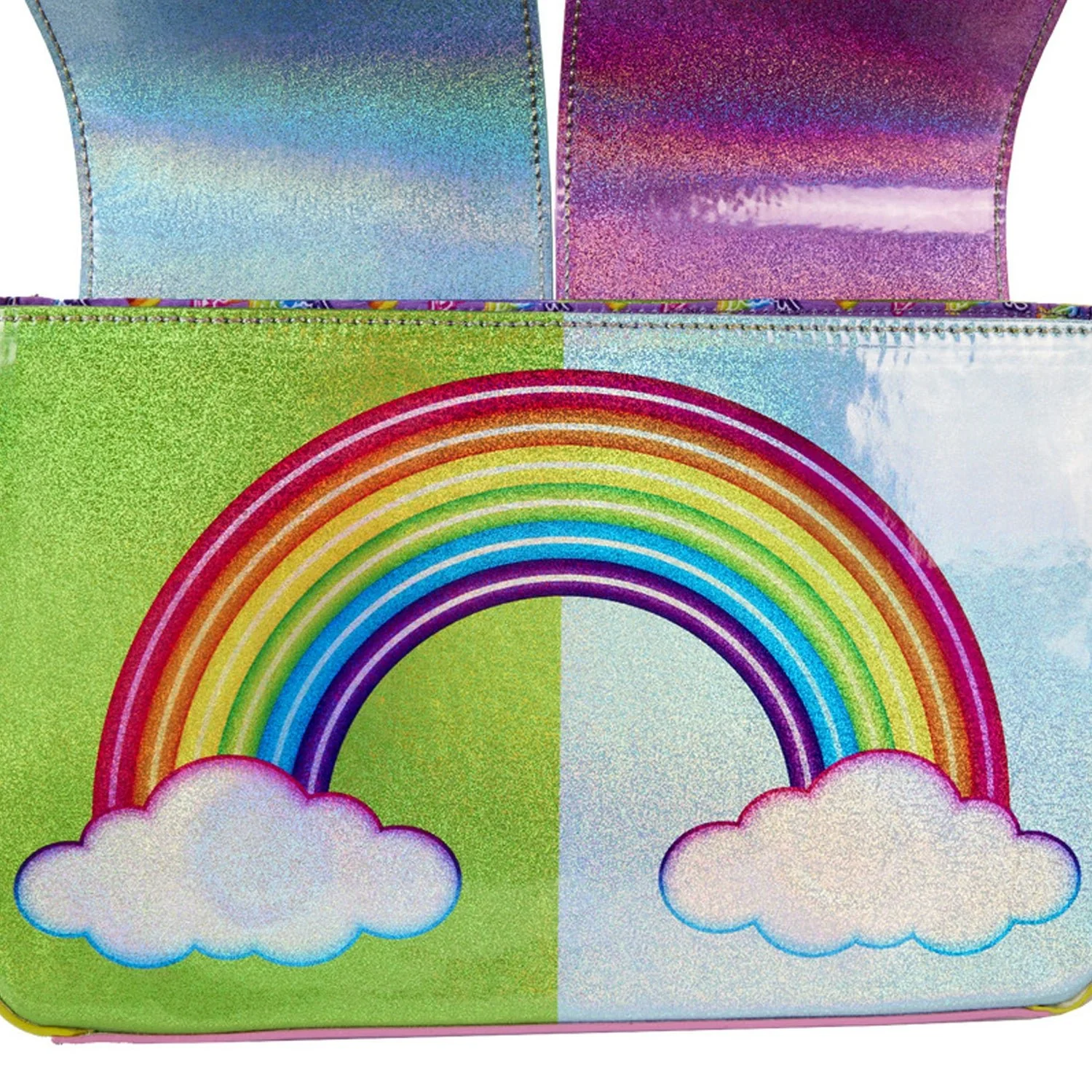 Loungefly x Lisa Frank Glitter Colour Block Crossbody Bag - Image 6