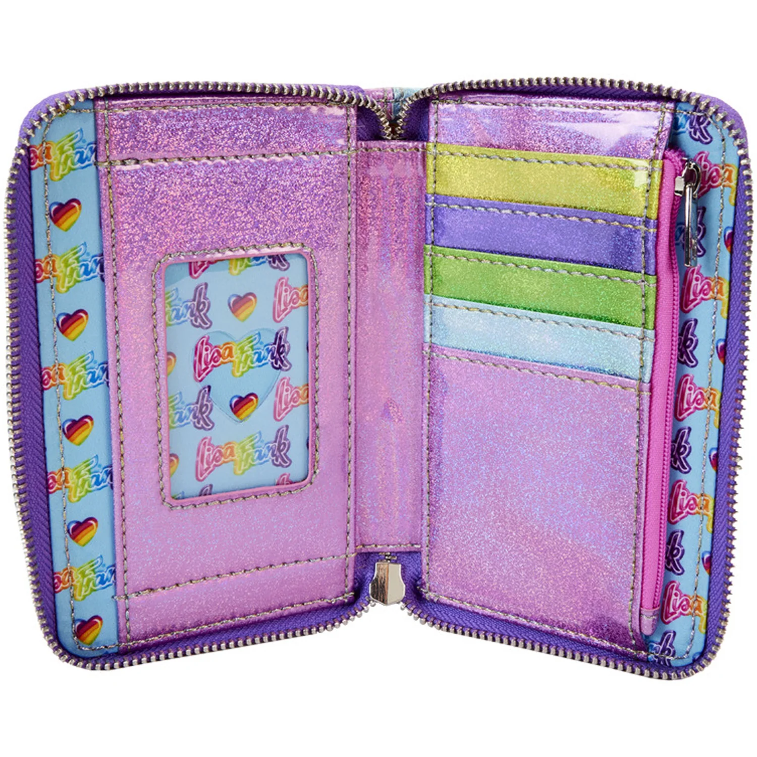 Loungefly x Lisa Frank Glitter Colour Block Wallet - Image 4