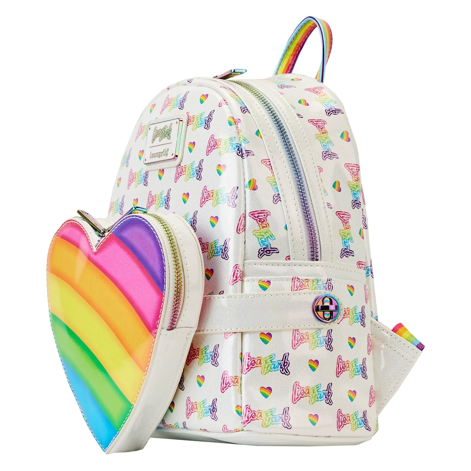 Loungefly x Lisa Frank Rainbow Heart Mini Backpack - Image 3
