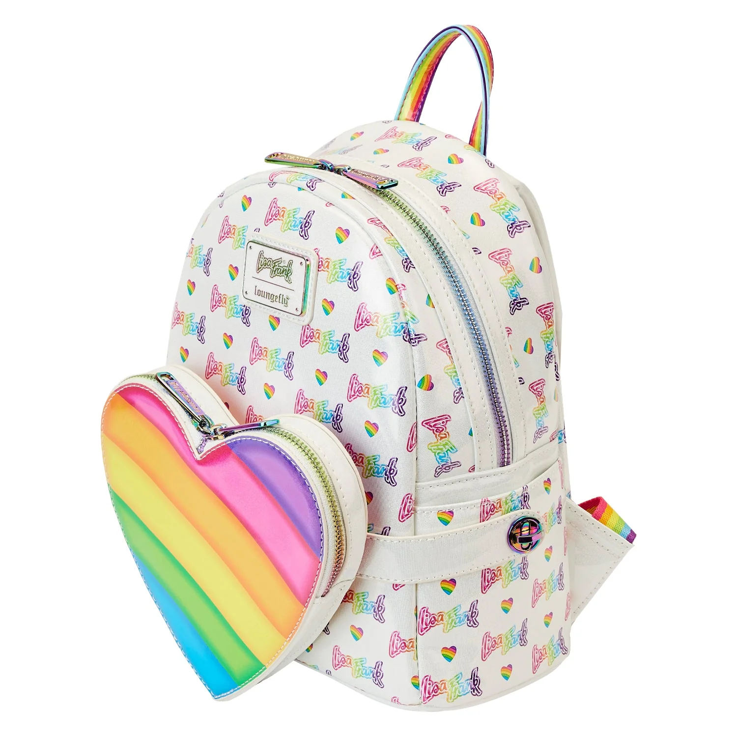 Loungefly x Lisa Frank Rainbow Heart Mini Backpack - Image 4