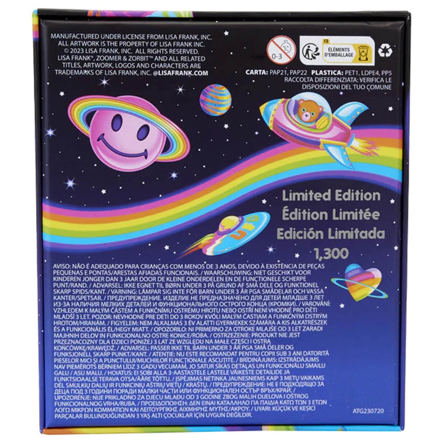 Loungefly x Lisa Frank Zoomer and Zorbit 3 Inch Sliding Pin - Image 5